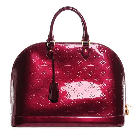 louis vuitton vernis alma gm rouge fauviste|Louis Vuitton Rouge Fauviste Monogram Vernis Alma GM NM .